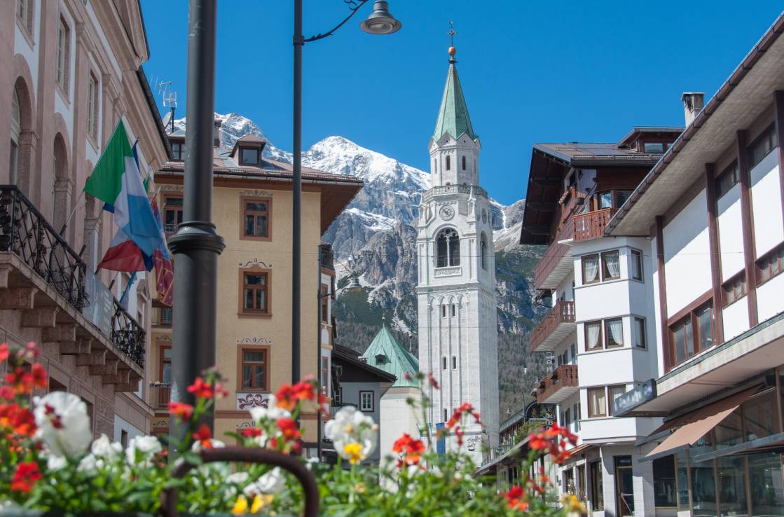 Il centro storico di Cortina d'Ampezzo